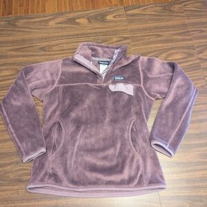 Patagonia Re-Tool Half Snap Purple Fleece Jacket